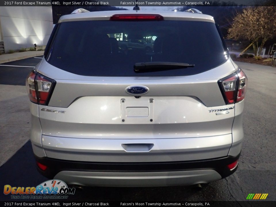 2017 Ford Escape Titanium 4WD Ingot Silver / Charcoal Black Photo #3