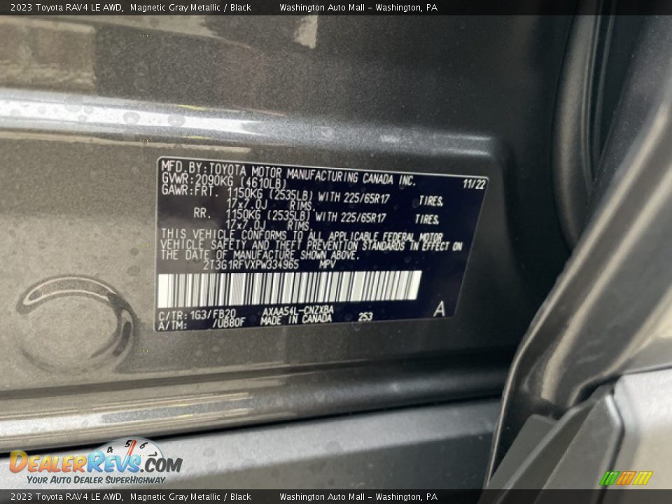 2023 Toyota RAV4 LE AWD Magnetic Gray Metallic / Black Photo #30