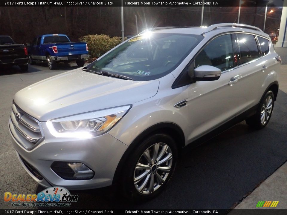 2017 Ford Escape Titanium 4WD Ingot Silver / Charcoal Black Photo #7