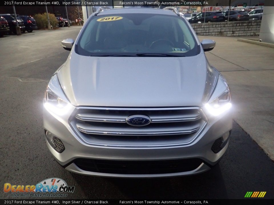 2017 Ford Escape Titanium 4WD Ingot Silver / Charcoal Black Photo #8