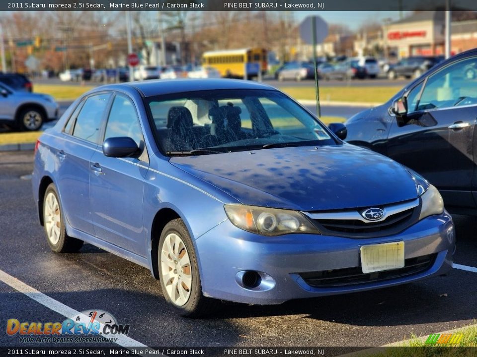 2011 Subaru Impreza 2.5i Sedan Marine Blue Pearl / Carbon Black Photo #3