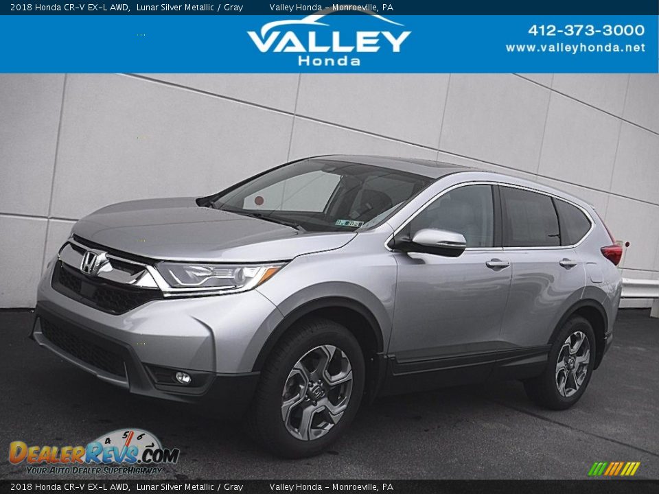 2018 Honda CR-V EX-L AWD Lunar Silver Metallic / Gray Photo #1