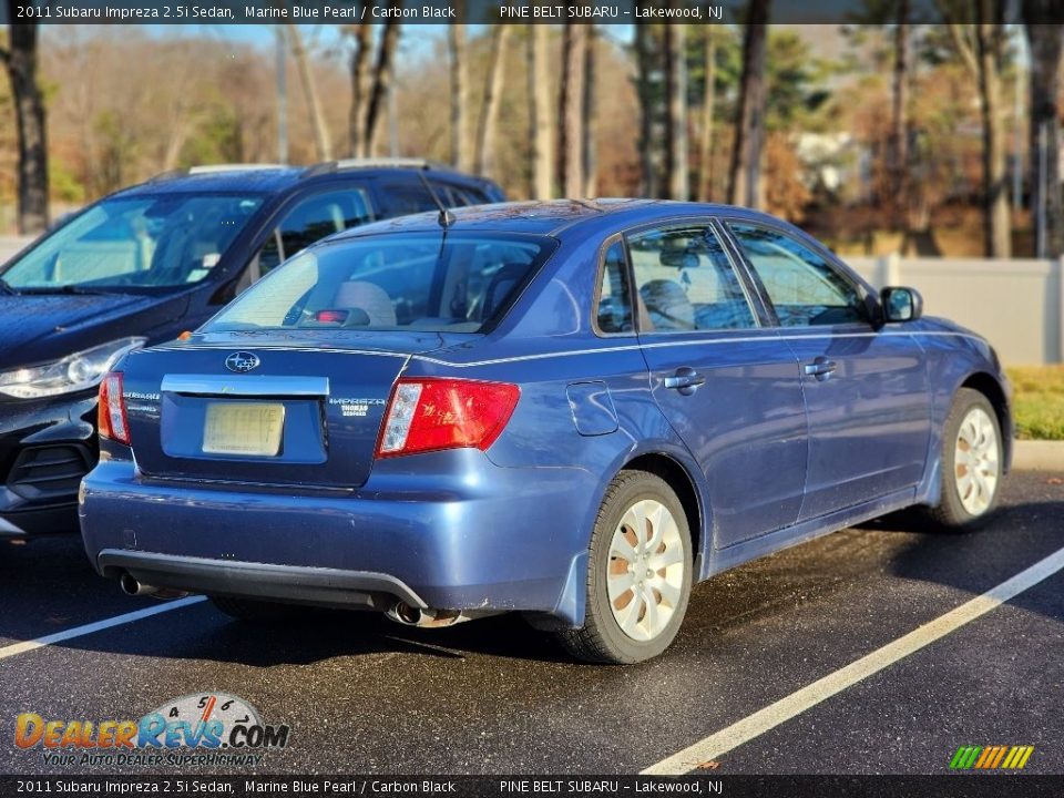 2011 Subaru Impreza 2.5i Sedan Marine Blue Pearl / Carbon Black Photo #7