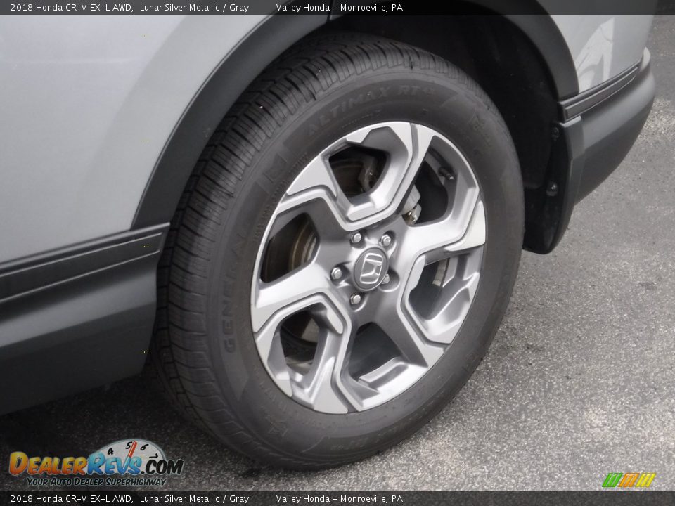 2018 Honda CR-V EX-L AWD Lunar Silver Metallic / Gray Photo #4