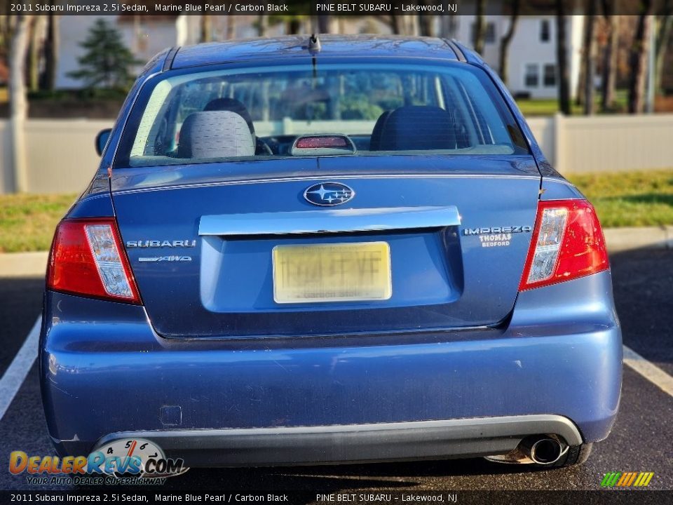 2011 Subaru Impreza 2.5i Sedan Marine Blue Pearl / Carbon Black Photo #8