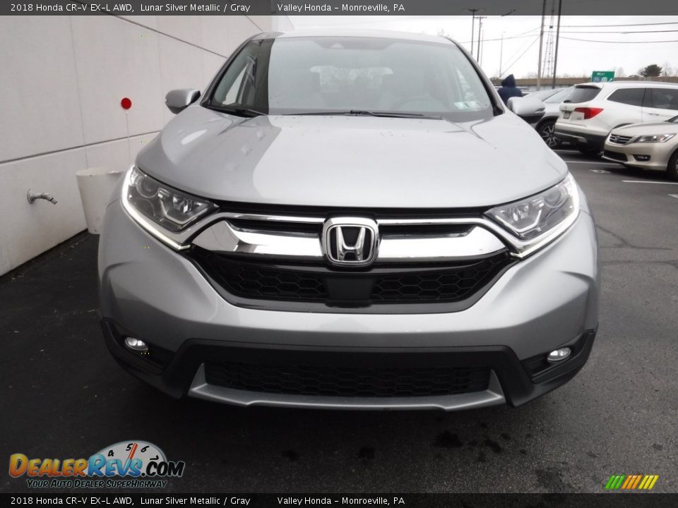 2018 Honda CR-V EX-L AWD Lunar Silver Metallic / Gray Photo #5