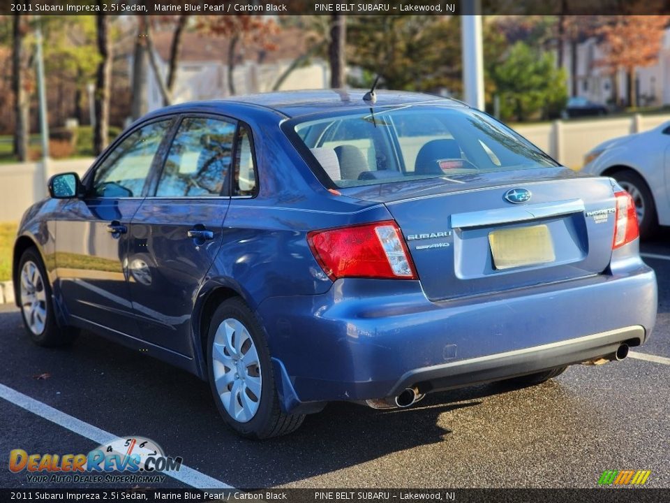 2011 Subaru Impreza 2.5i Sedan Marine Blue Pearl / Carbon Black Photo #9