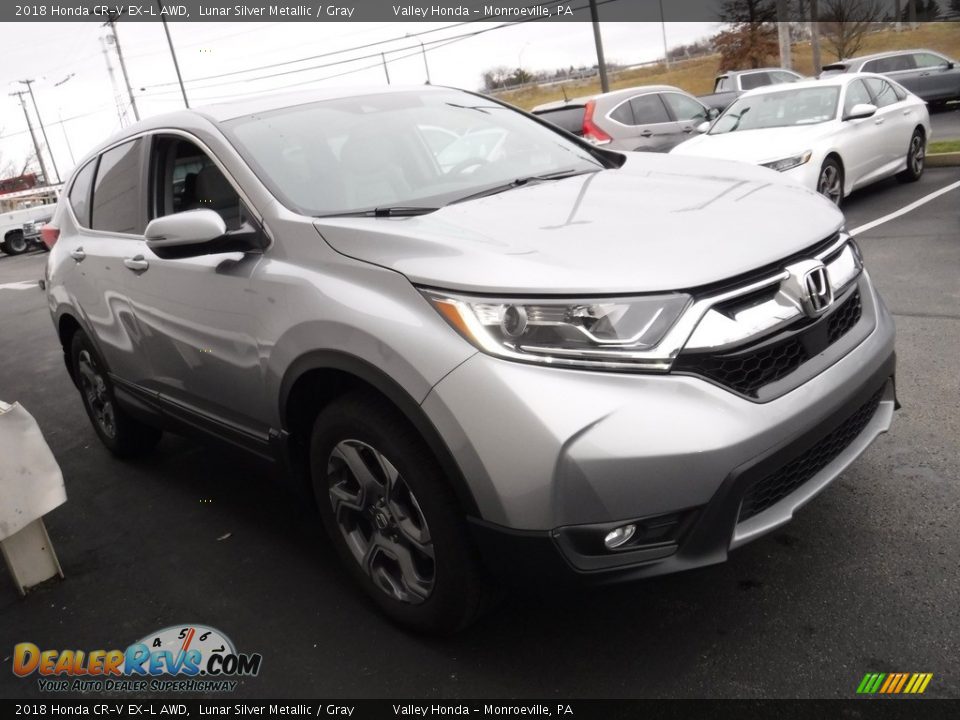 2018 Honda CR-V EX-L AWD Lunar Silver Metallic / Gray Photo #6