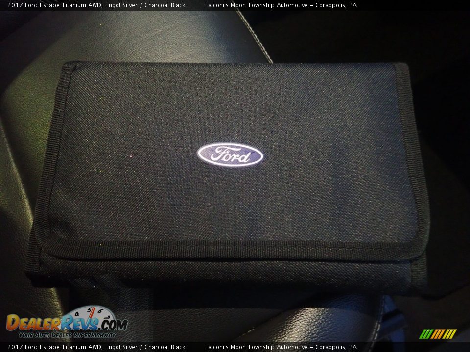 2017 Ford Escape Titanium 4WD Ingot Silver / Charcoal Black Photo #15