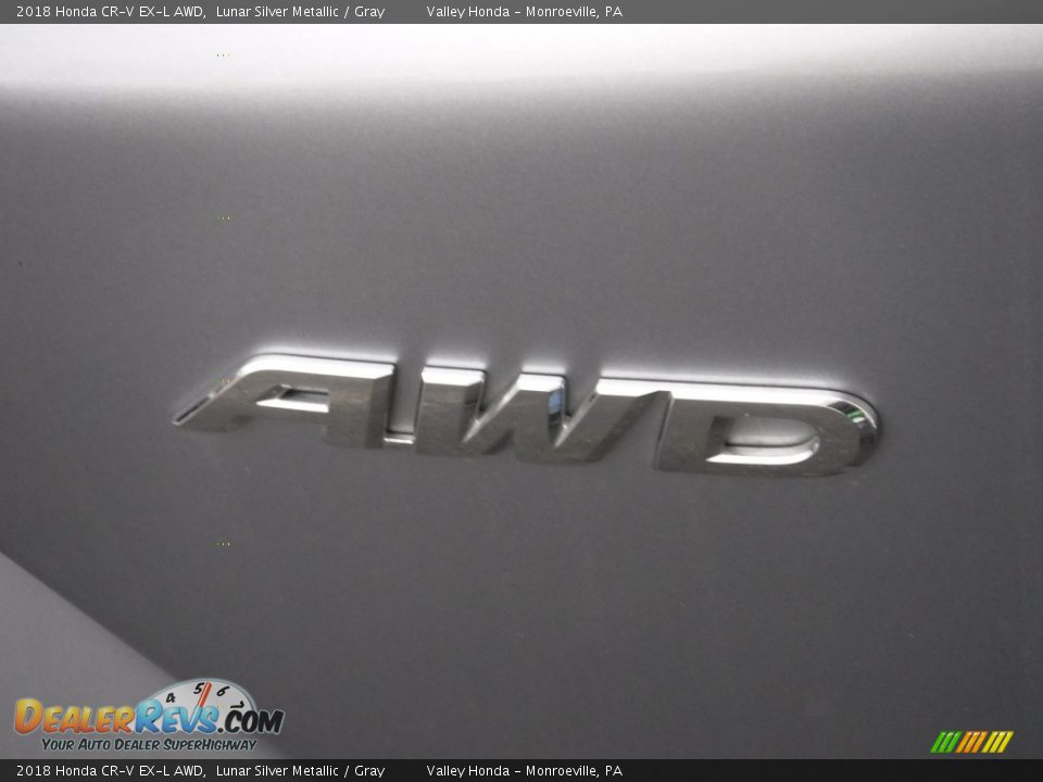 2018 Honda CR-V EX-L AWD Lunar Silver Metallic / Gray Photo #8