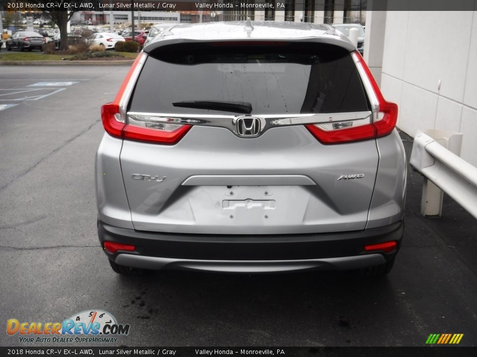 2018 Honda CR-V EX-L AWD Lunar Silver Metallic / Gray Photo #9