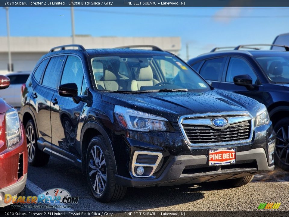 2020 Subaru Forester 2.5i Limited Crystal Black Silica / Gray Photo #3