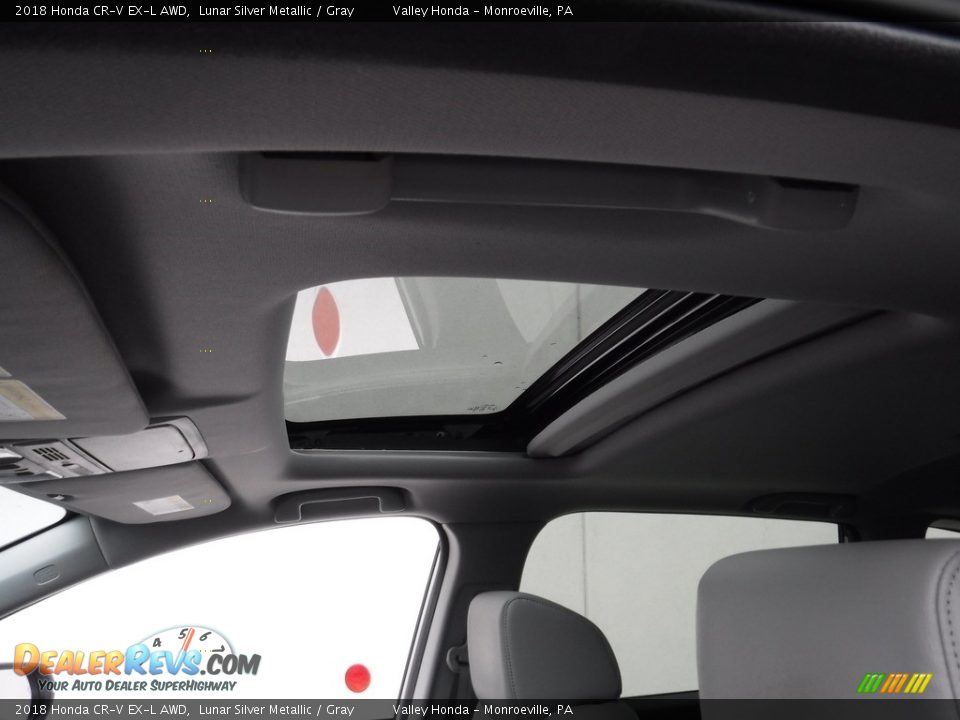 2018 Honda CR-V EX-L AWD Lunar Silver Metallic / Gray Photo #10
