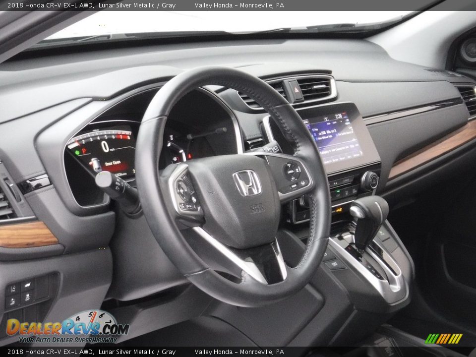 2018 Honda CR-V EX-L AWD Lunar Silver Metallic / Gray Photo #11