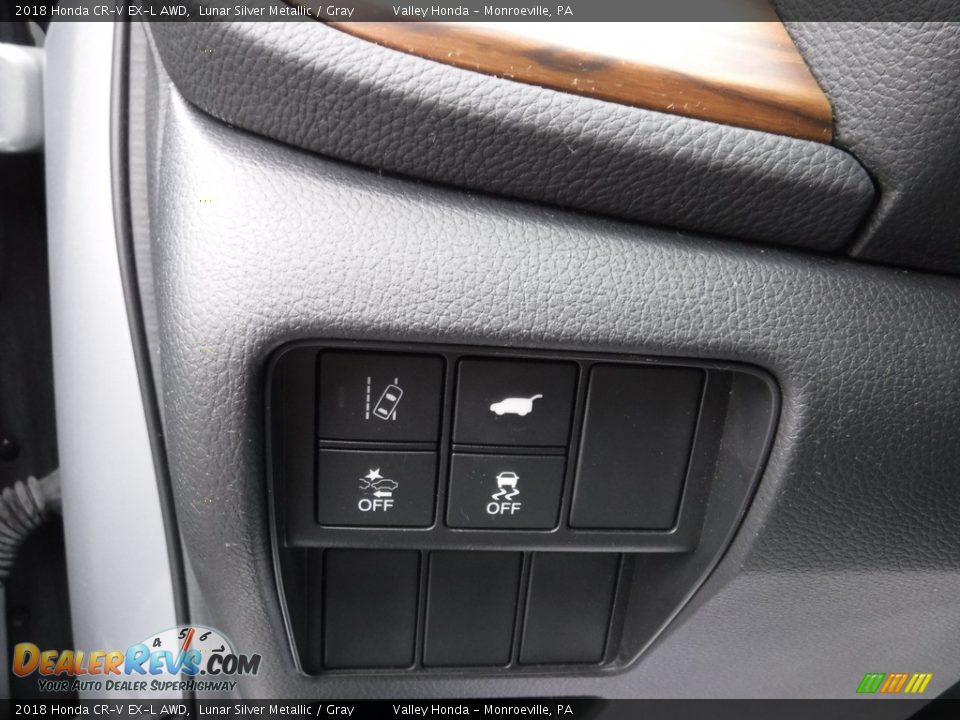 2018 Honda CR-V EX-L AWD Lunar Silver Metallic / Gray Photo #14