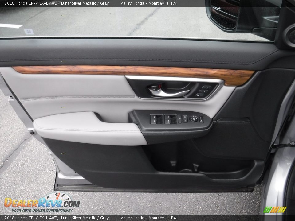 2018 Honda CR-V EX-L AWD Lunar Silver Metallic / Gray Photo #15