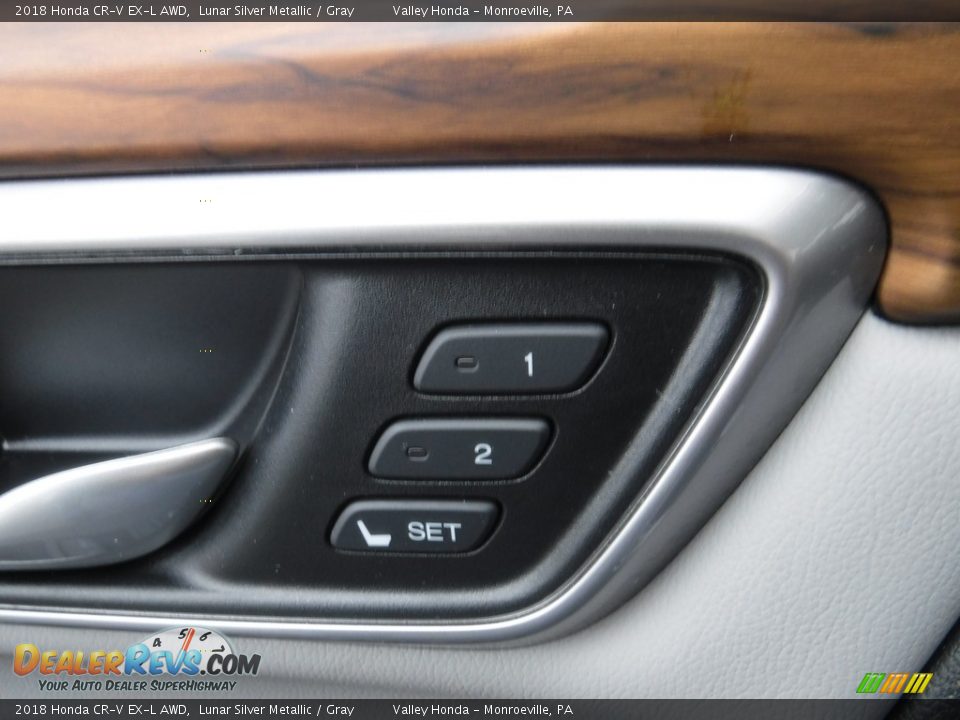 2018 Honda CR-V EX-L AWD Lunar Silver Metallic / Gray Photo #16