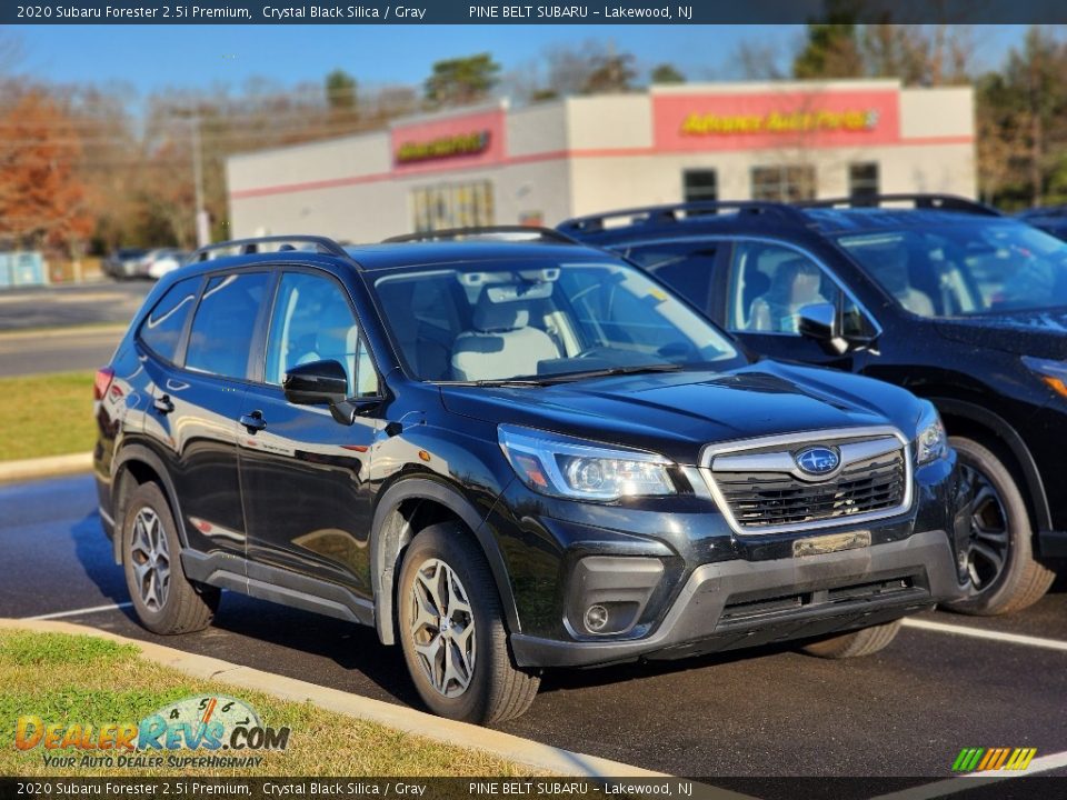 2020 Subaru Forester 2.5i Premium Crystal Black Silica / Gray Photo #3