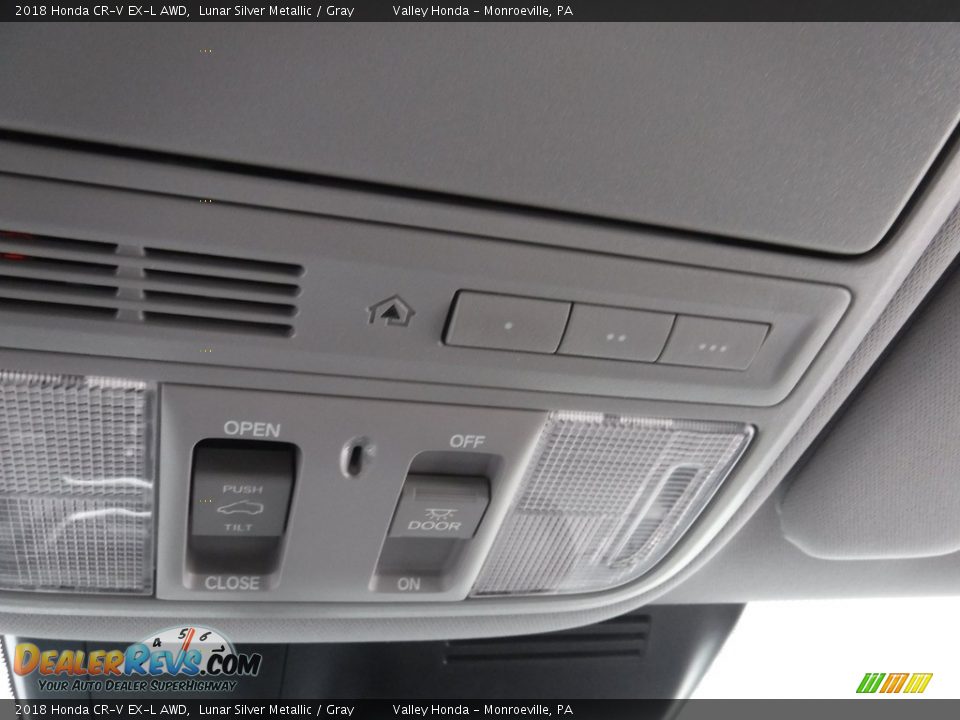 2018 Honda CR-V EX-L AWD Lunar Silver Metallic / Gray Photo #23