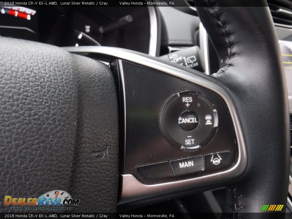 2018 Honda CR-V EX-L AWD Lunar Silver Metallic / Gray Photo #27