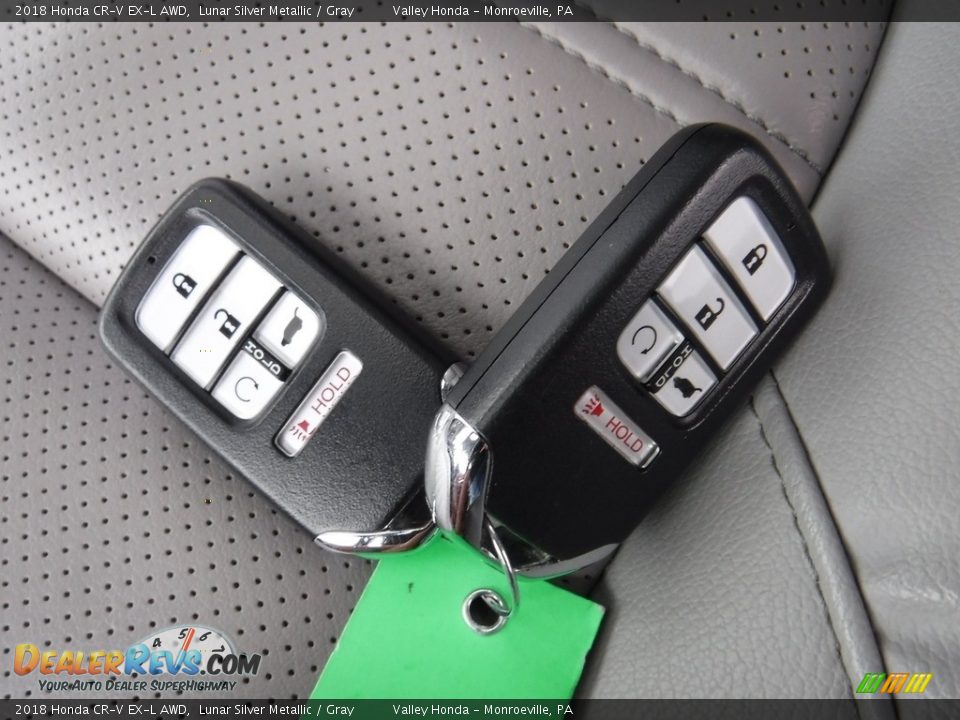2018 Honda CR-V EX-L AWD Lunar Silver Metallic / Gray Photo #33
