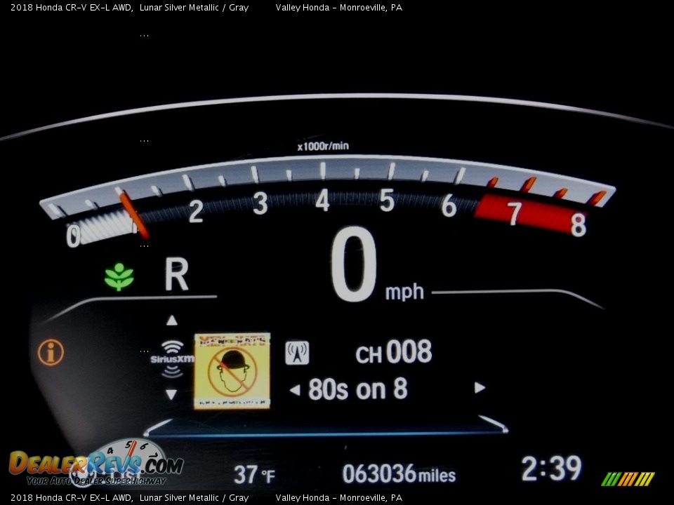 2018 Honda CR-V EX-L AWD Lunar Silver Metallic / Gray Photo #35