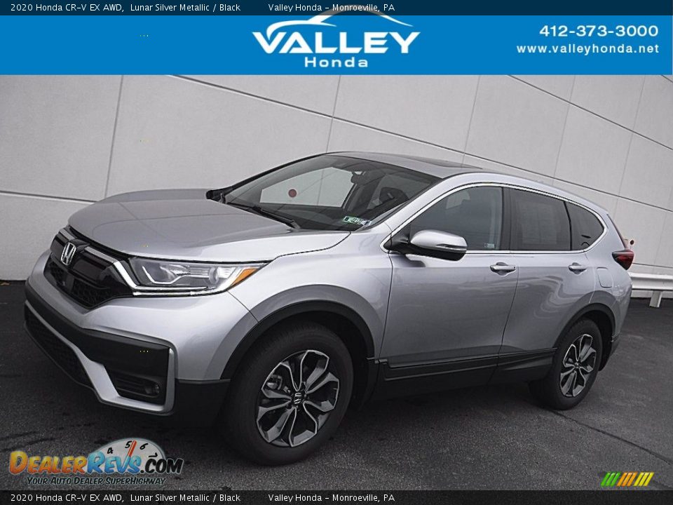 2020 Honda CR-V EX AWD Lunar Silver Metallic / Black Photo #1