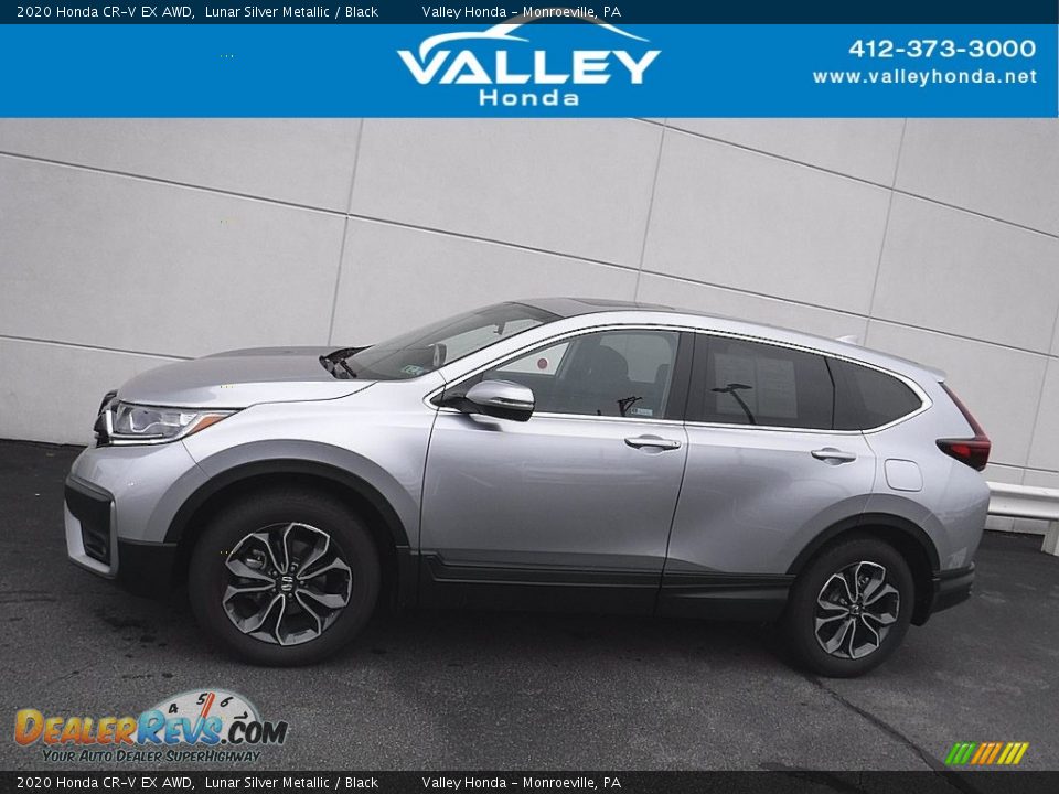 2020 Honda CR-V EX AWD Lunar Silver Metallic / Black Photo #2