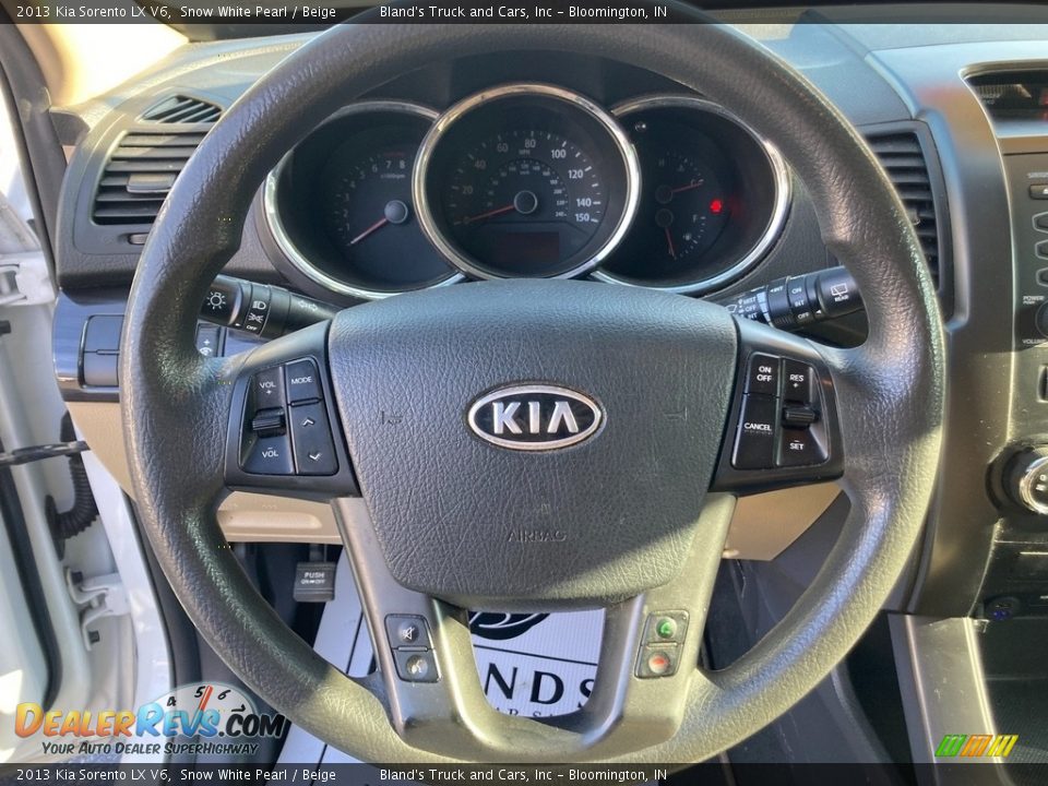 2013 Kia Sorento LX V6 Snow White Pearl / Beige Photo #14