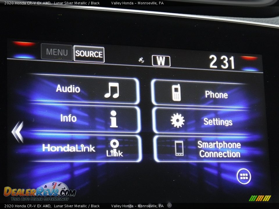 2020 Honda CR-V EX AWD Lunar Silver Metallic / Black Photo #23