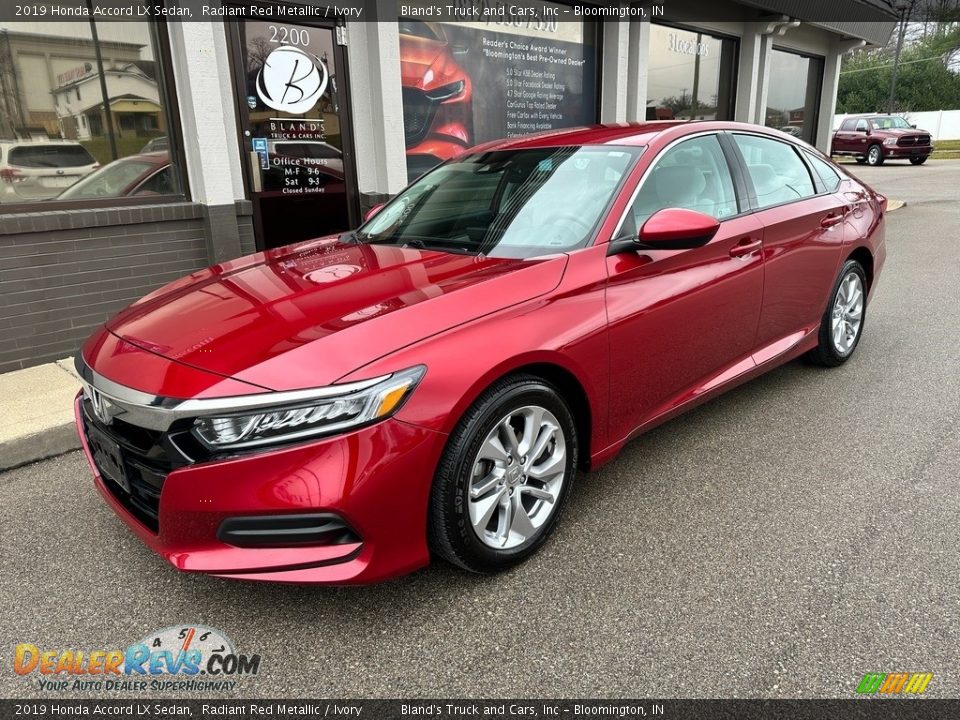 2019 Honda Accord LX Sedan Radiant Red Metallic / Ivory Photo #2