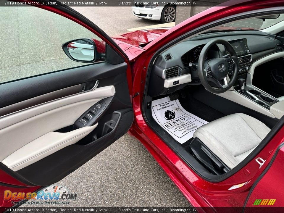 2019 Honda Accord LX Sedan Radiant Red Metallic / Ivory Photo #3