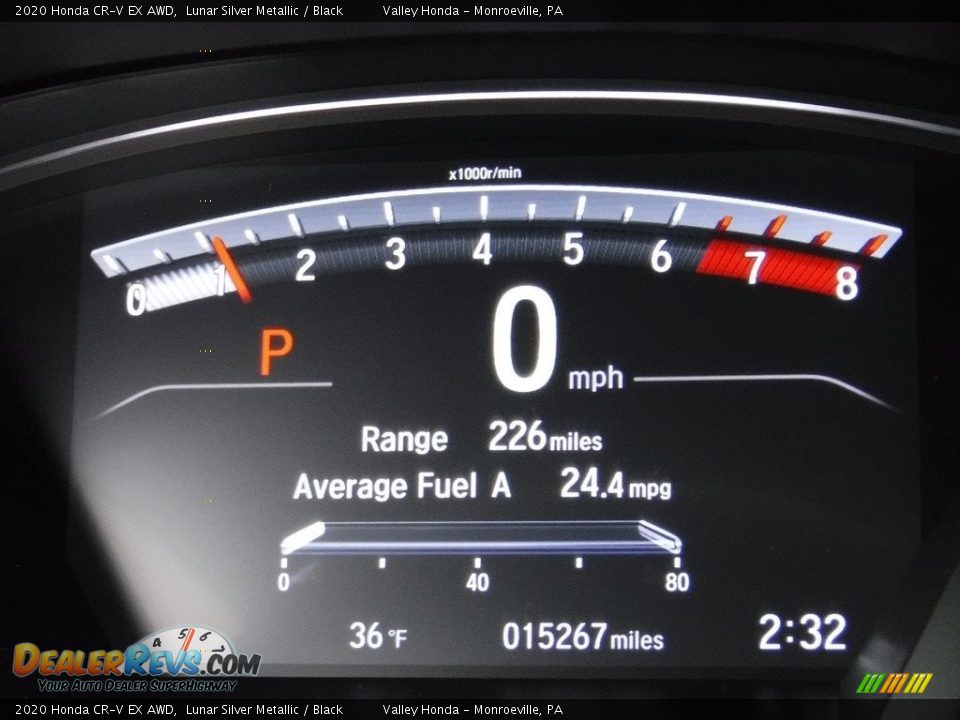 2020 Honda CR-V EX AWD Lunar Silver Metallic / Black Photo #35