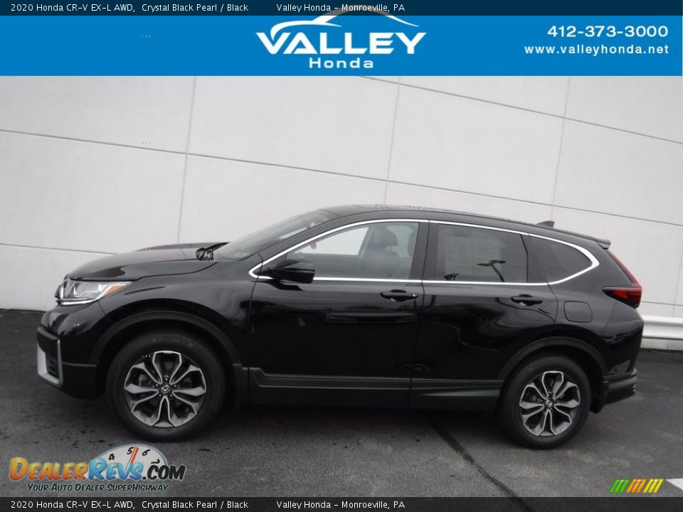 2020 Honda CR-V EX-L AWD Crystal Black Pearl / Black Photo #2
