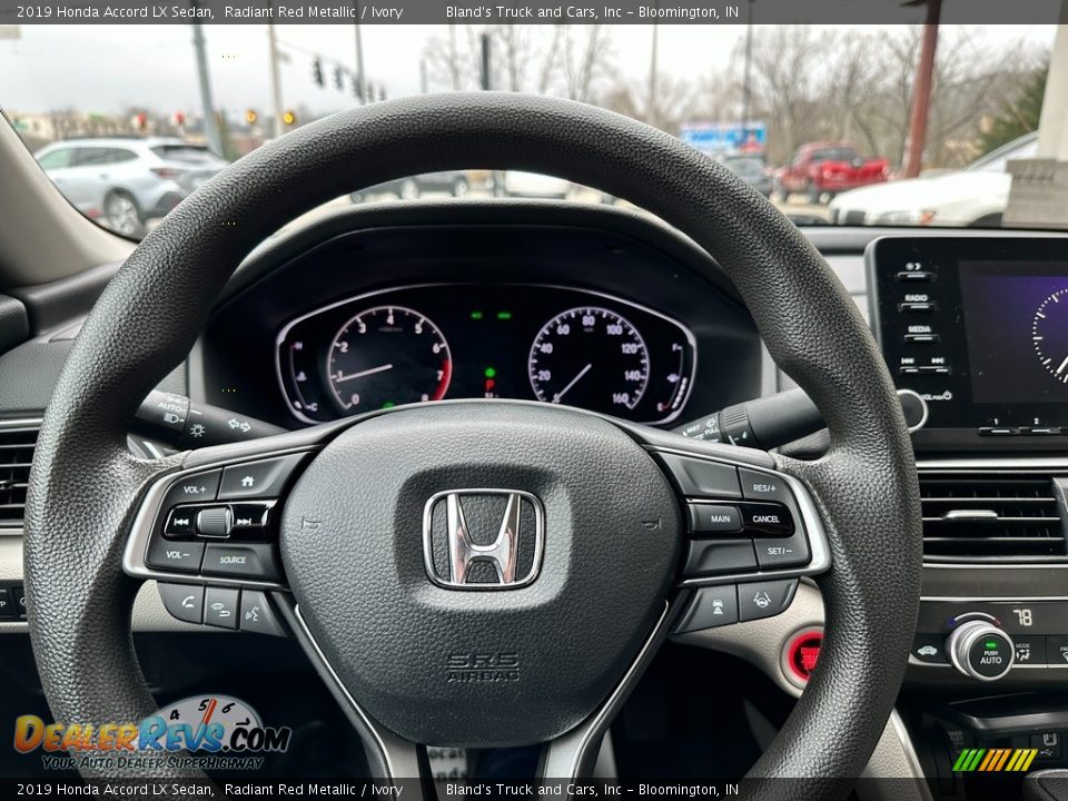 2019 Honda Accord LX Sedan Radiant Red Metallic / Ivory Photo #8