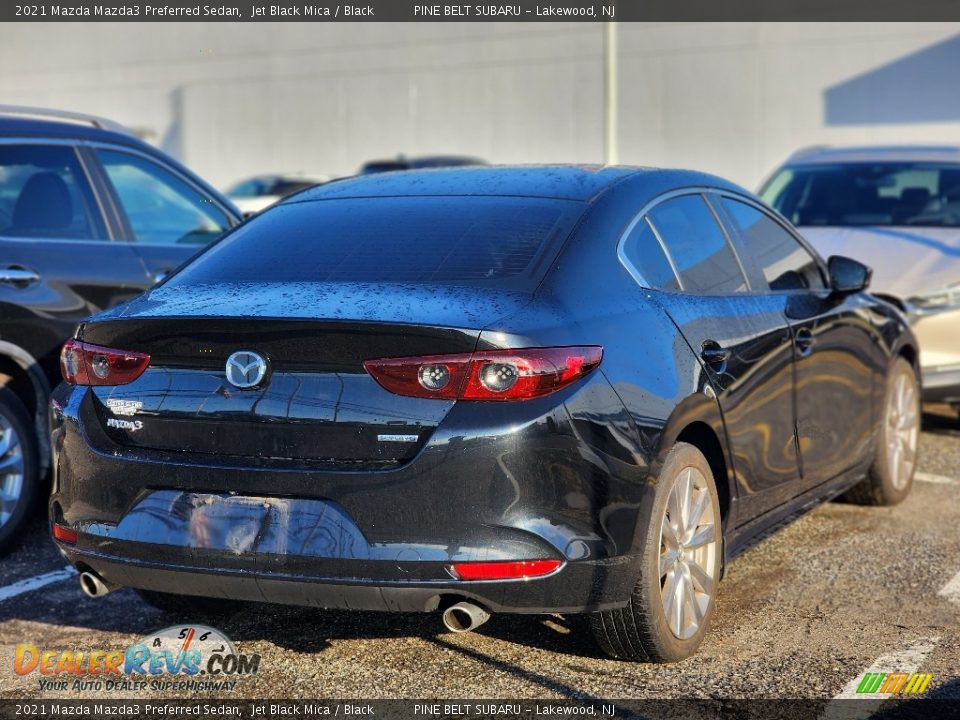 2021 Mazda Mazda3 Preferred Sedan Jet Black Mica / Black Photo #6