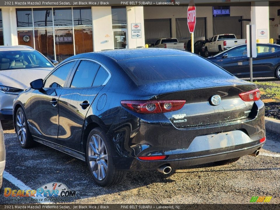 2021 Mazda Mazda3 Preferred Sedan Jet Black Mica / Black Photo #8