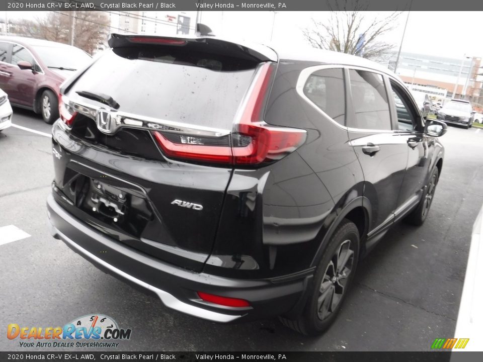 2020 Honda CR-V EX-L AWD Crystal Black Pearl / Black Photo #7