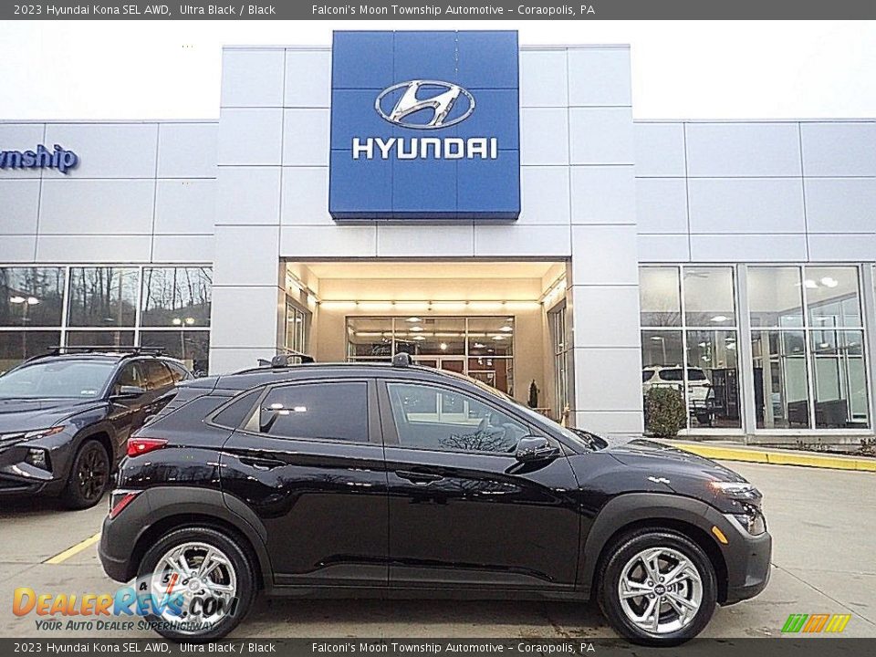 2023 Hyundai Kona SEL AWD Ultra Black / Black Photo #1