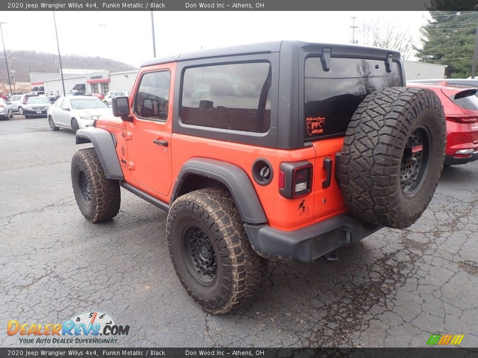 2020 Jeep Wrangler Willys 4x4 Punkn Metallic / Black Photo #8