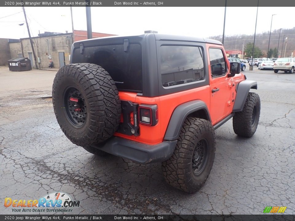 2020 Jeep Wrangler Willys 4x4 Punkn Metallic / Black Photo #10