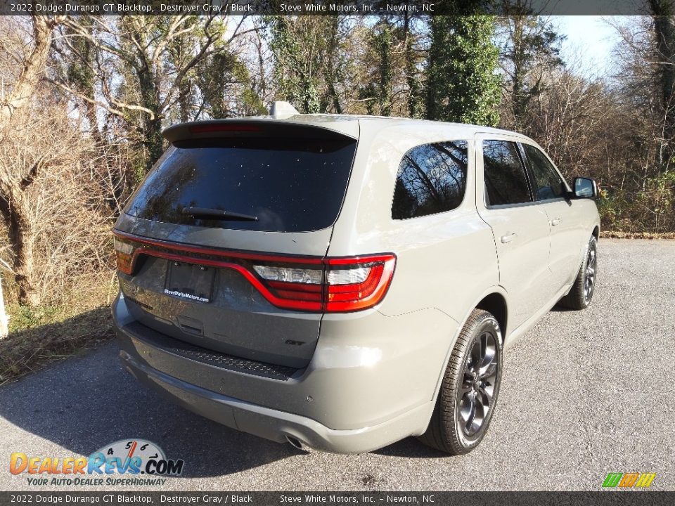 2022 Dodge Durango GT Blacktop Destroyer Gray / Black Photo #6