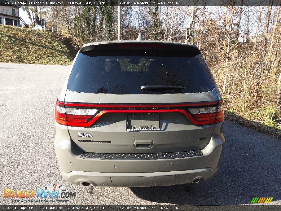 2022 Dodge Durango GT Blacktop Destroyer Gray / Black Photo #7