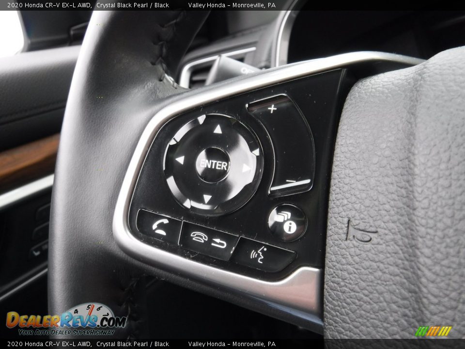 2020 Honda CR-V EX-L AWD Crystal Black Pearl / Black Photo #25