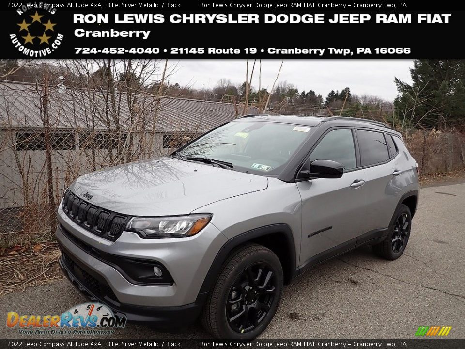 2022 Jeep Compass Altitude 4x4 Billet Silver Metallic / Black Photo #1