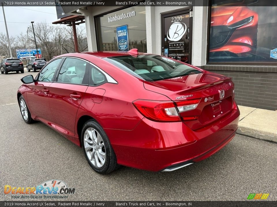 2019 Honda Accord LX Sedan Radiant Red Metallic / Ivory Photo #31