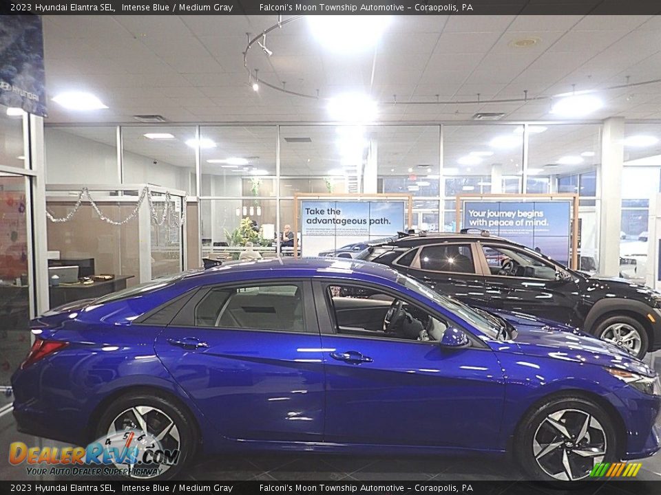 2023 Hyundai Elantra SEL Intense Blue / Medium Gray Photo #1
