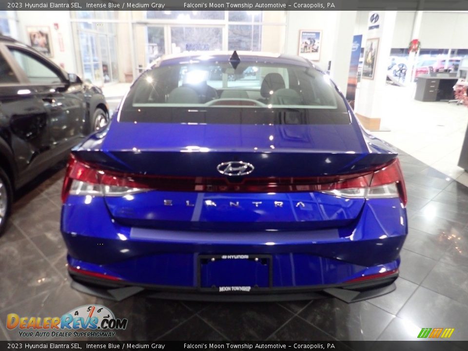 2023 Hyundai Elantra SEL Intense Blue / Medium Gray Photo #4