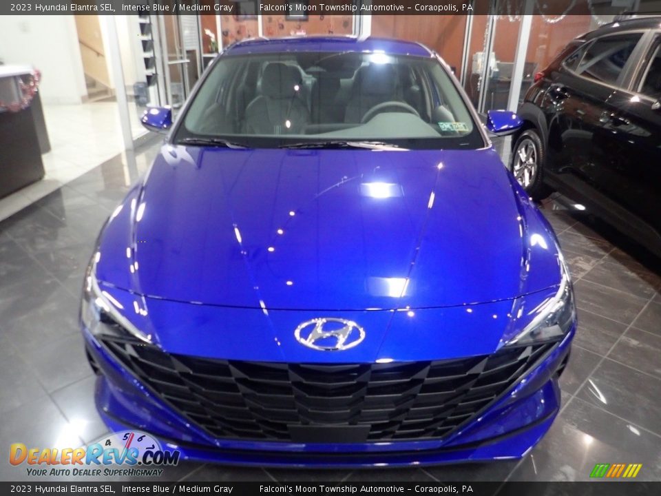 2023 Hyundai Elantra SEL Intense Blue / Medium Gray Photo #7