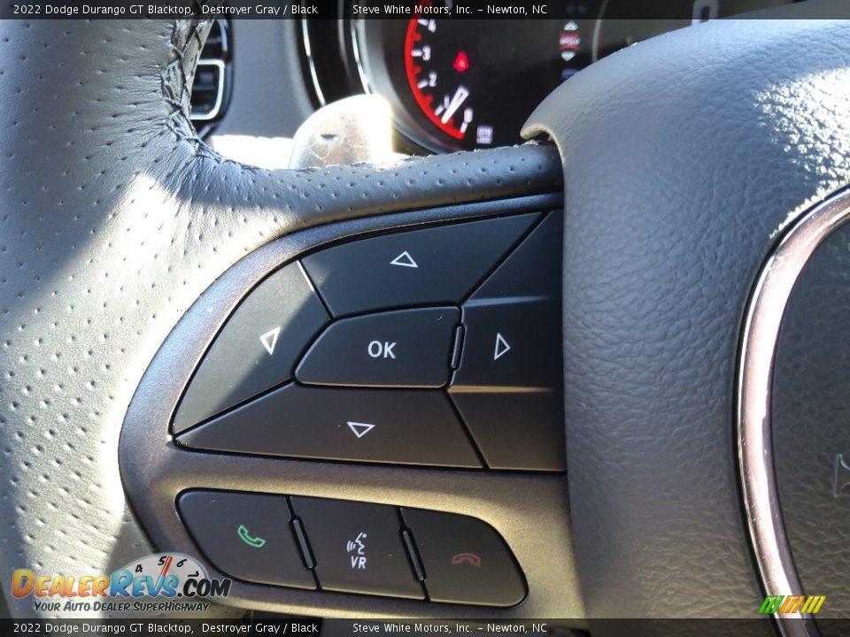 2022 Dodge Durango GT Blacktop Steering Wheel Photo #21